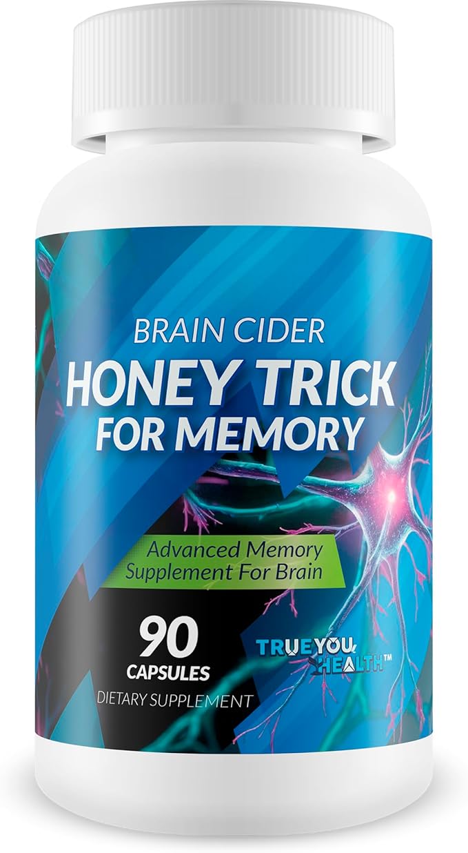 Honey Trick - Our Best Blood Flow Vision &amp Memory Supplement for Brain - Nervous System Support - Blood Balance Supplement - Japanese Capsaicin Honey Boost XL Nootropics Brain Support