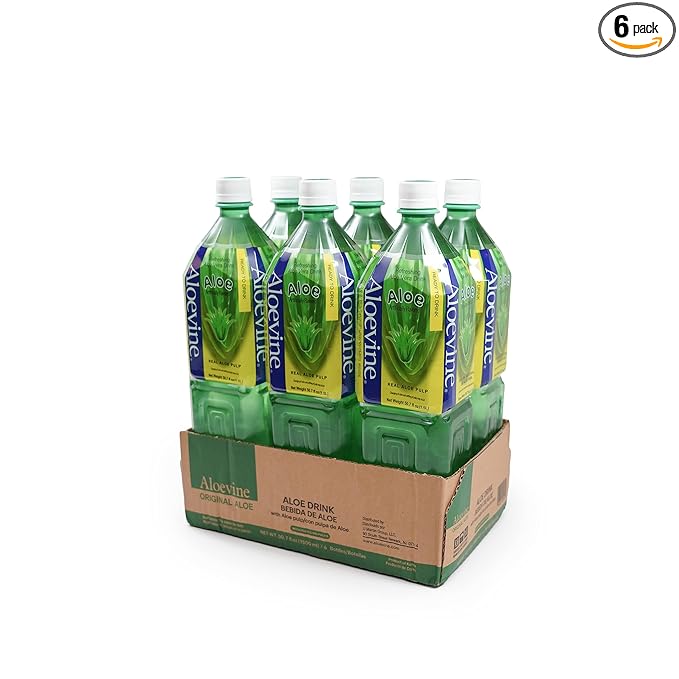 ALOEVINE Aloe Vera Drink 50.7 oz. 6 Pack (Original)