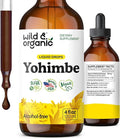 Wild &amp Organic Yohimbe Supplements for Men &amp Women - 5 mg Yohimbine Extract Tincture - Alcohol-Free Yohimbe Bark Drops - Vegan Non-GMO &amp Sugar-Free - 4 fl oz