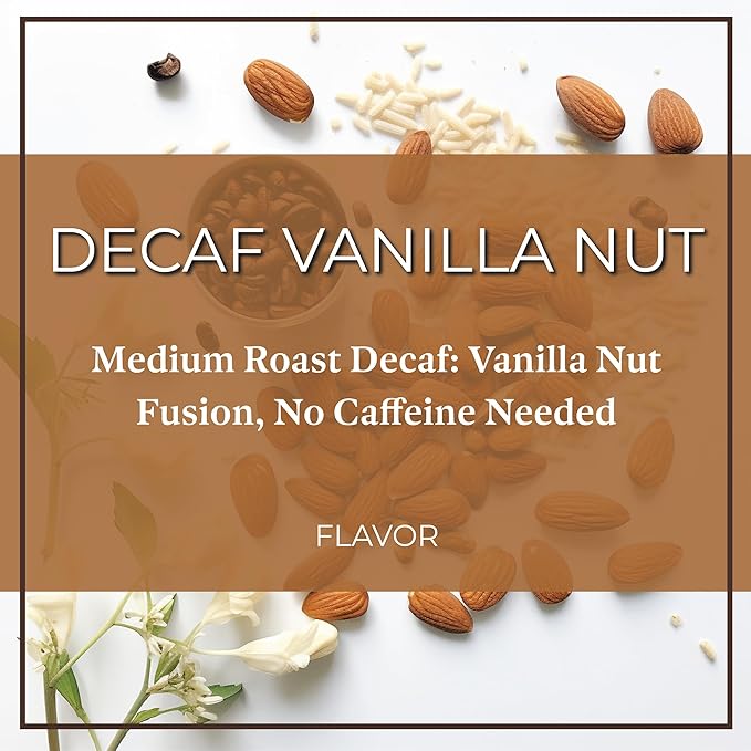 San Diego Coffee DECAF Vanilla Nut Medium Roast Ground Coffee 16-Ounce Bags (Pack of 2) Café descafeinado molido tostado