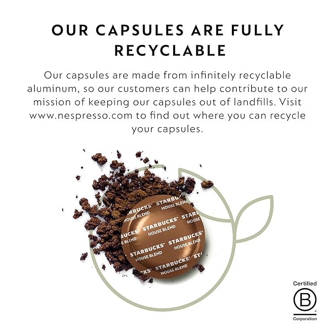 Nespresso Professional Coffee Capsules Starbucks® House Blend Coffee Bundle 150-Count Coffee Capsules
