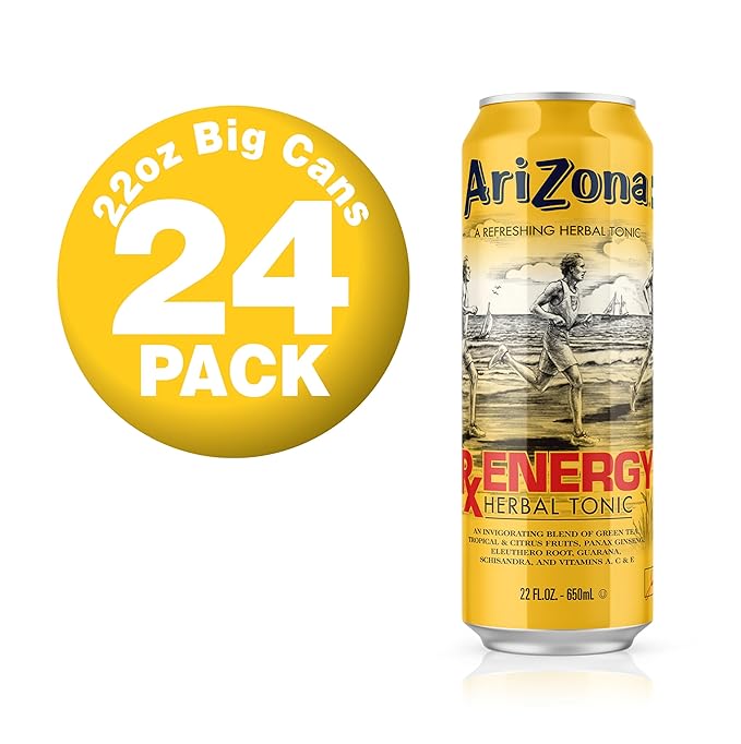 AriZona Rx Energy - Big Can 22 Fl Oz (Pack of 24)