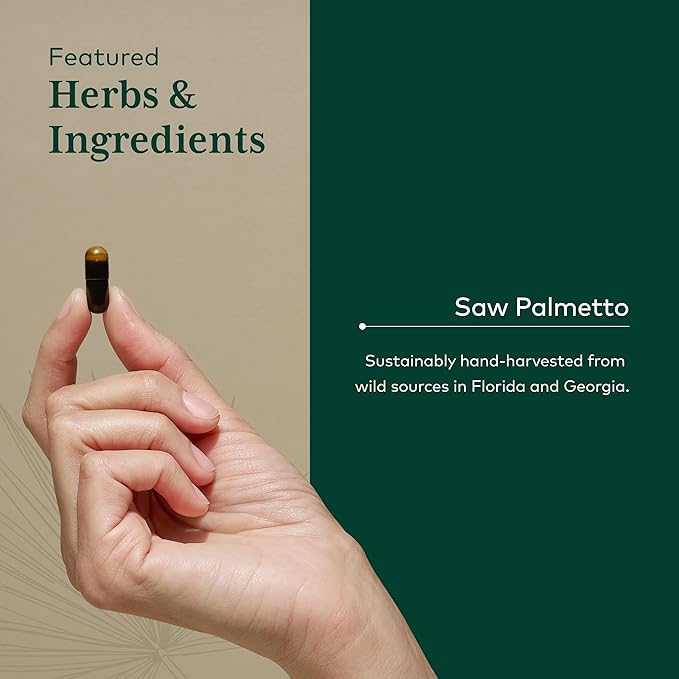 GAIA HERBS PRO Saw Palmetto PRO - Healthy Prostate Gland Support Supplement* - Herbal Supplement with Saw Palmetto &amp Sunflower Seed - Vegan Gluten-Free Soy-Free - 60 Liquid Phyto-Caps (60 Servin