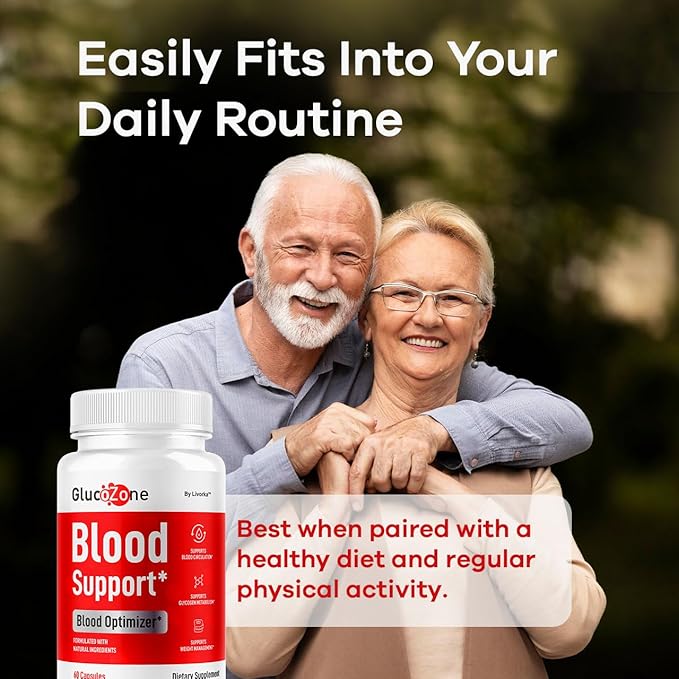 (2 Pack) GlucoZone Blood Support - GlucoZone Capsules Support Optimizer Supplement All Natural Advanced Formula Pills Premium Vitamins for Health &amp Wellness 120 Capsules for 2 Months
