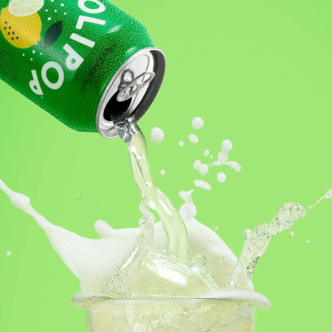 OLIPOP Prebiotic Soda Pop Lemon Lime Pantry Pack Packed with Prebiotics Fiber and Botanicals Gluten Free GMO Free 12oz (12-Cans)