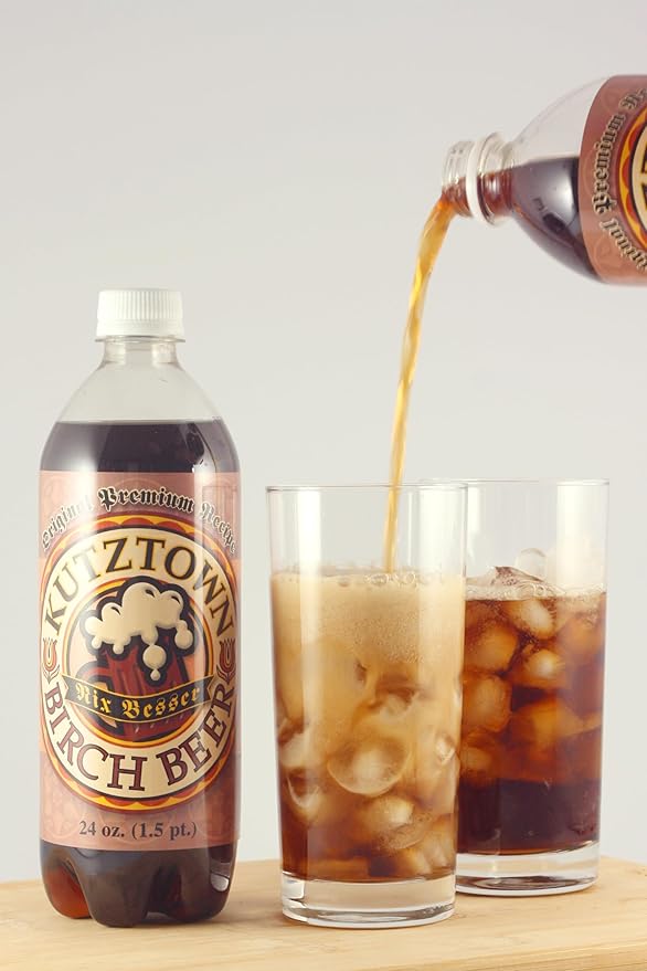 AmishTastes Kutztown Nix Besser Birch Beer Famous Amish Drink 24 Oz. (Pack of 4)
