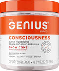 The Genius Brand Genius Consciousness - All-in-One Brain Health Supplement for Clarity - Supports Concentration Creative Thinking Energy &amp Memory - Powered by Nootropics - 15 Servings - Snow Con