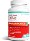 Szio+ Utiva Cranberry PACs – Clinically Studied Ingredients 36mg PACs Extract - UTI Prevention for Women - Urinary Tract Health – Cranberry Supplement Pills for Bladder Health 30 Vegi Capsules