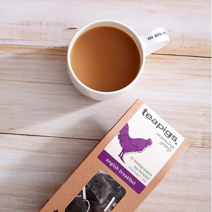 teapigs Black Tea Bags Made With Whole Leaves Pack of Tea Bags english breakfast 50 Count (5423)