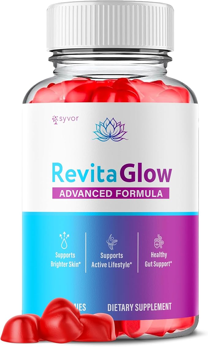 RevitaGlow Gummies Official Revita Glow Gummies with Apple Cider Vinegar Advanced Formula Skin Health Support Supplement with Premium Beauty Vitamins Revitaglow Women's Health Support (60 Gummies)