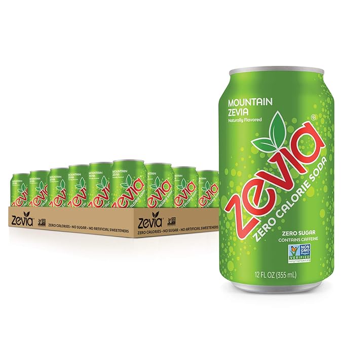 Zevia Zero Calorie Soda and Energy Drink Variety Pack 36 Cans
