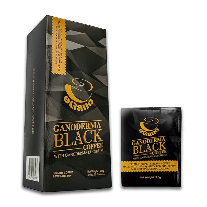 6 Boxes eGano Premium Ganoderma Black Coffee Instant Coffee With Ganoderma Lucidum Extract (3.5g x 30 Sachets/Box)