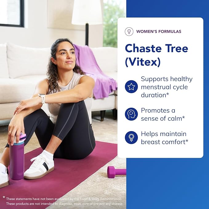 Pure Encapsulations Chaste Tree (Vitex) - Supports Menstrual Cycle Regularity - for Breast Comfort* - Women's Supplement - Hormonal Balance Support - Non-GMO &amp Vegan - 120 Capsules