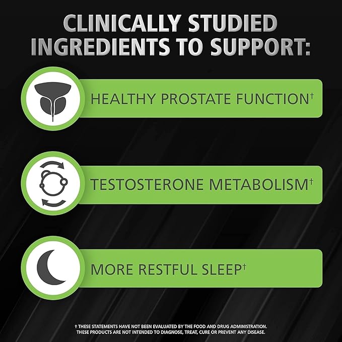 Urinozinc Plus - Prostate Supplement with Beta Sitosterol &amp Saw Palmetto – Reduce Frequent Urination Concerns &amp Support Your Prostate Health 180 Caplets