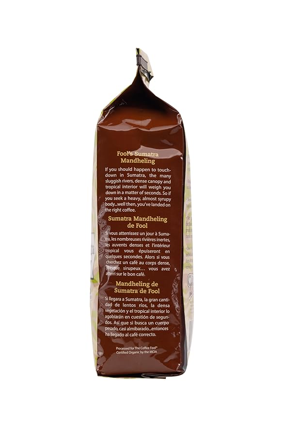 Coffee Fool's Organic Fair Trade Sumatra Mandheling (Whole Bean)