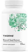 THORNE - Broccoli Seed Extract - Supports Liver Detox &amp Provides Antioxidant Support* - Sulforaphane Glucosinolate (SGS) Vitamin C &amp Mustard Powder Supplement - Third-Party Certified - 60 Cap