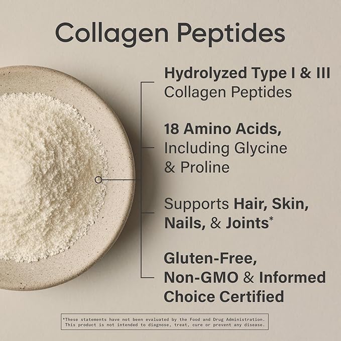 Sports Research® Hair Essentials Pack - Vanilla Collagen Powder Protein Supplement (40 Servings) and Biotin (Vitamin B7) 10000mcg with Organic Coconut Oil (120 Softgels)