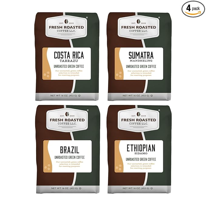 Fresh Roasted Coffee Unroasted Adventurer Home Roasting Starter Kit Kosher
