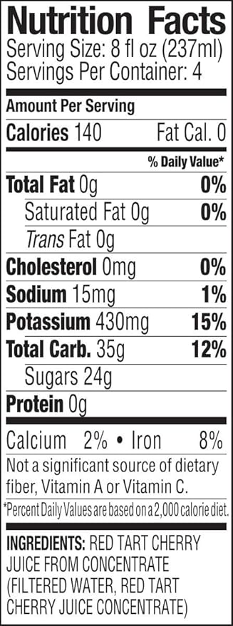 Langers Juice 100% All Tart Cherry 32 Fl Oz (Pack of 6)