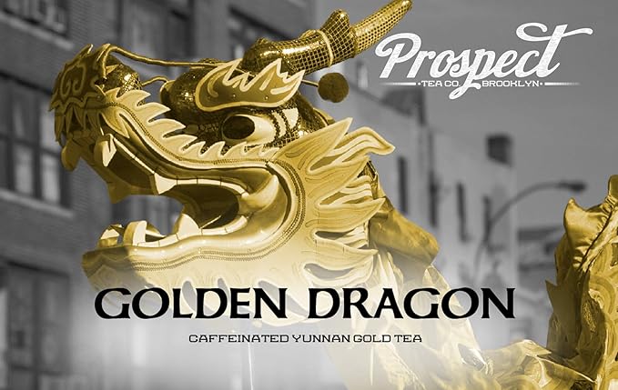 Prospect Tea Golden Dragon Yunnan Gold Tea Pods for Single Serve Coffee Pod Brewers 40 Count