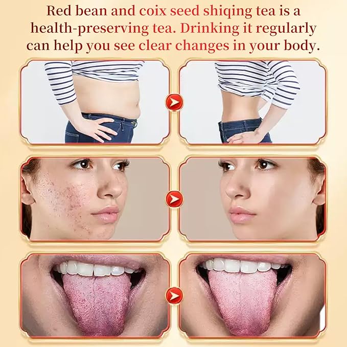 DOZO Shiqing Tea Dampness Clearing Herbal Tea Red Bean Coix Seed Tea Bags 40bags Dispelling Dampness Tea 红豆薏米茶 祛湿茶 去湿茶 湿清茶 湿轻茶