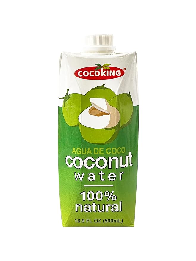 CocoKing Thai Coconut Water – Pure Nam Hom Coconuts – Natural Electrolyte Drink – No Added Sugar Not from Concentrate 16.9 Fl Oz (Pack of 12)