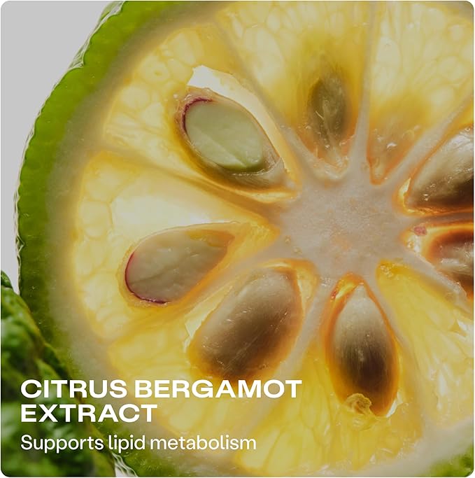 Humann Cholesterol Health Daily Cholesterol &amp Lipid Support Supplement Citrus Bergamot and Aged Black Garlic 60 Capsules