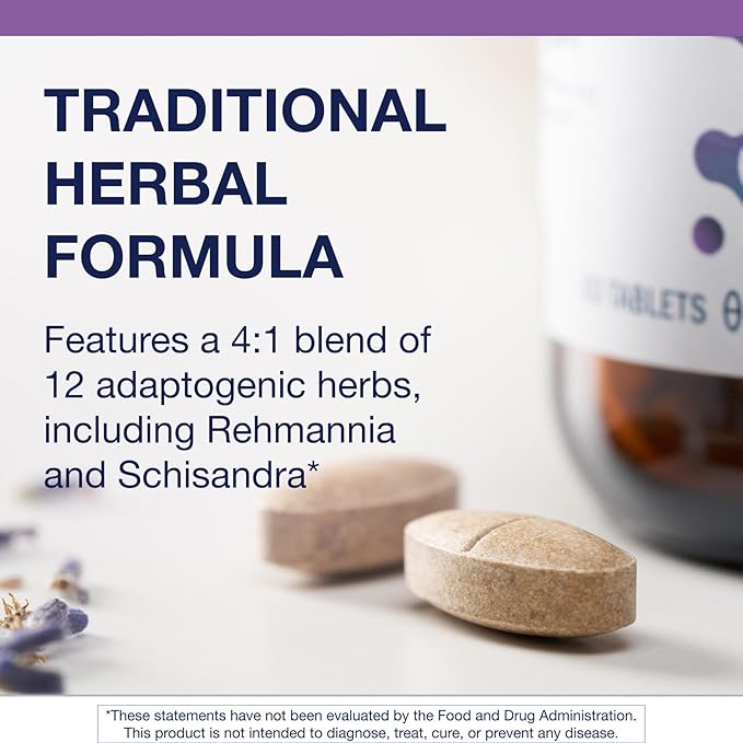 Metagenics Serenagen Supplement - Herbal Stress Management with Asian Ginseng &amp Chinese Herbs - Supports Calm Focus Energy &amp Sleep* - Non-GMO Gluten-Free Vegetarian - 60 Tablets