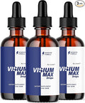 (3 Pack) Visium Max Drops - Visium Max Drops Health Support Supplement All Natural Premium Advanced Liquid Formula Drop for Overall Wellness and Support Health 3 Bottles for 3 Months