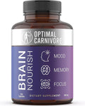 Optimal Carnivore Lions Mane Mushroom Supplement &amp Beef Brain Powerful Nootropics Brain Support Supplement Brain Supplements for Memory and Focus 180 Capsules