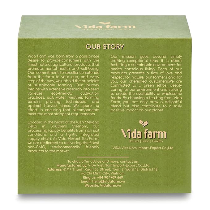 VIDA FARM 100 Soursop Tea Bags 100% Natural Pure Soursop Graviola Leaves Tea Bags Pleasant Taste Natural Flavor Caffeine Free Guanabana Leaves Guyabano Tea