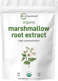 Micro Ingredients Organic Marshmallow Root Powder 8 Ounce Filler Free and Traditionally Used Supports Digestive Gastrointestinal Health Non-Irradiated and No GMOs Vegan Friendly