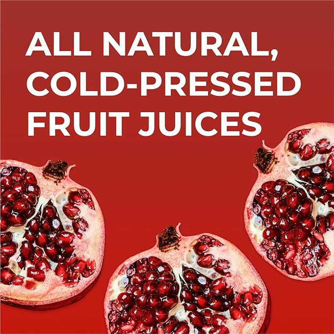 IOS Love Organic Juice - USDA Organic Certified - Cold Pressed No Added Sugar No Water No Artificial Colors No Preservatives No Flavors Added No Gluten - 33.8 Fl Oz (Pomegranate Pack of 6)