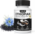 Purely Nutrient Ethiopian Black Seed Oil Ethiopian Black Seed Oil Softgels |4.64% Thymoquinone | Non-GMO Gluten-Free60 Capsules-1PCS