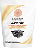 Samsara Herbs Aronia Berry 20:1 Extract Powder (16oz/454g) - Antioxidant Flavonoids and Polyphenols Supplement - High ORAC - Native American Berry - Improved Wellbeing