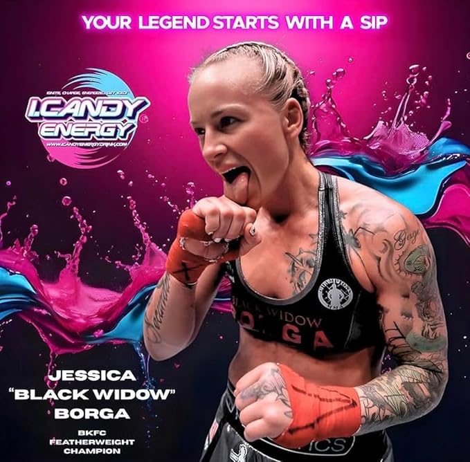 I.CANDY Energy Drink Variety Pack Original Cotton Candy Sugar Free 12 Fl Oz Cans Natural Caffeine with B3 B6 B12 Vitamins Bold Flavor No Crash Beverage
