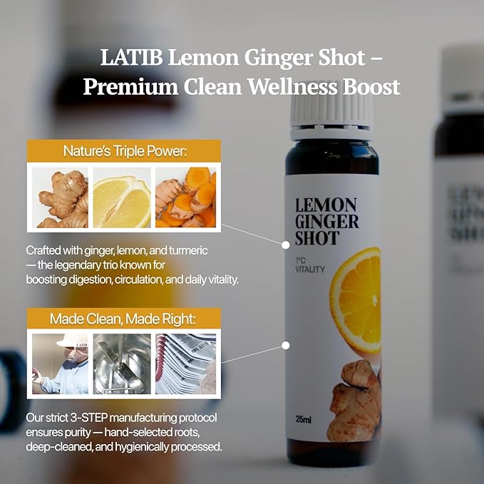 LATIB Lemon Ginger SHOT 14pcs 1Box