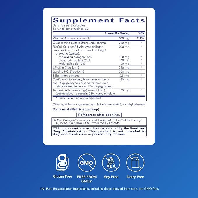 Pure Encapsulations - Ligament Restore - Dietary Supplement Helps Maintain Healthy Tendons Ligaments and Joints - 120 Capsules