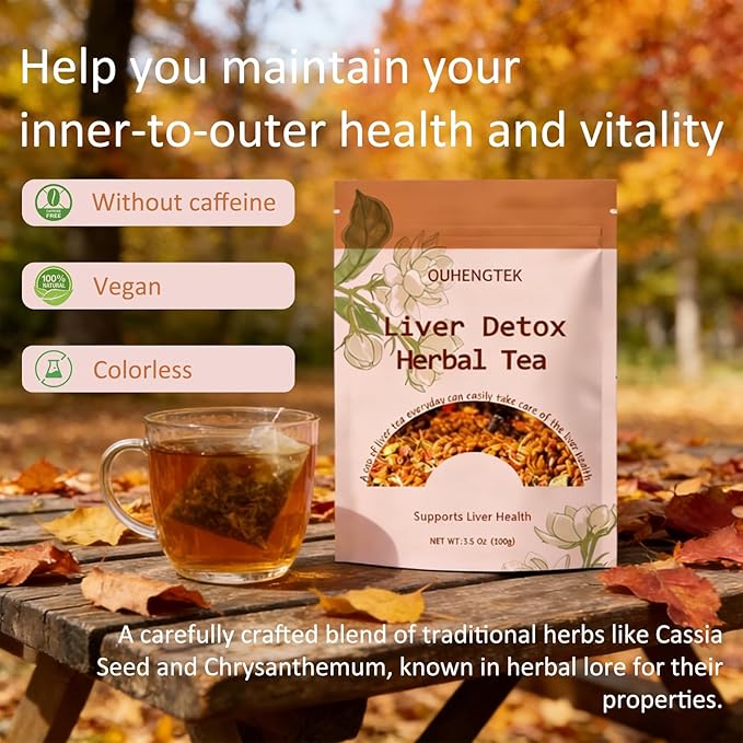 Organic Herbal Tea: Milk Thistle Dandelion Chrysanthemum &amp Goji Blend 8 Natural Ingredients for Daily Wellness Caffeine-Free Loose Leaf Tea