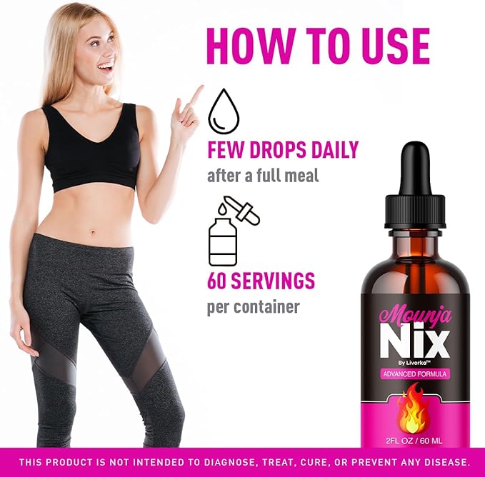 (3 Pack) MounjaNix – Original MounjaNix Drops Premium Advanced Formula Support All Natural Liquid Formula Mounjanix Supplement Gotas for Overall Wellness and Support Health 3 Bottles for 3 Months
