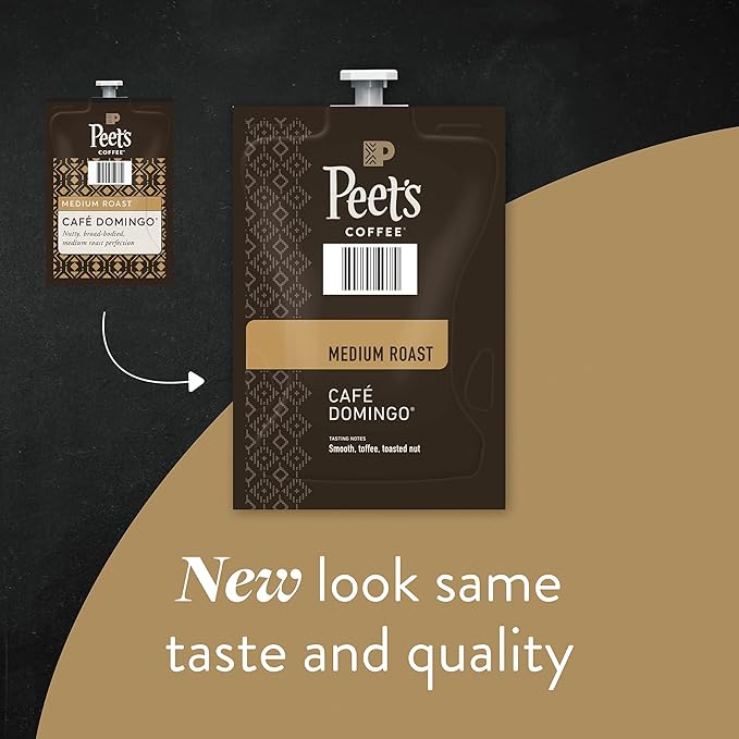 PEET'S COFFEE Café Domingo Single Serve Freshpack for MARS DRINKS FLAVIA Brewer 18 Packets