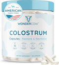 WONDERCOW Colostrum Capsules Supplement for Gut Health Immune Support &amp Wellness | Natural IgG Pure Whole Bovine Colostrum Superfood Unflavored 30 Servings