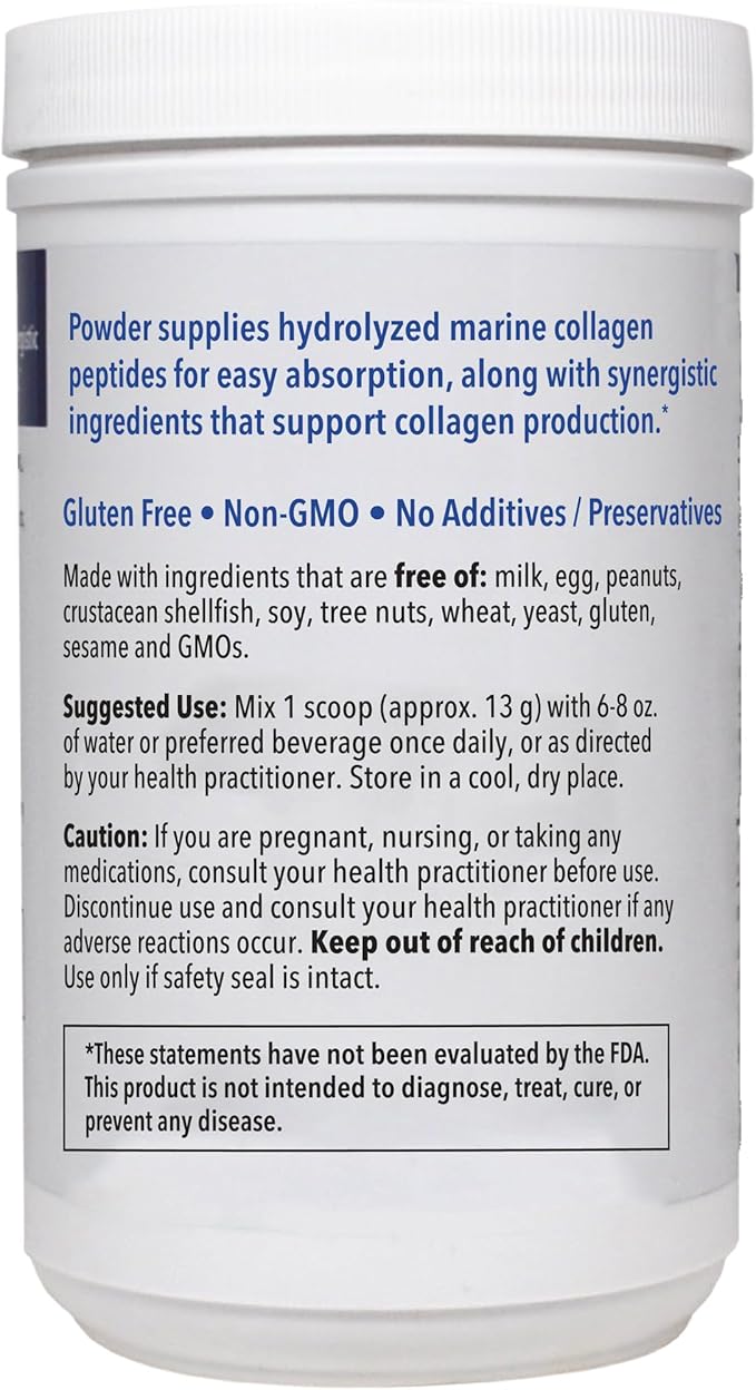Patient One Marine Collagen | Powder Supplement to Provide Whole-Body Support* | with Types 1 2 and 3 Collagen Plus Collagen Cofactors | 13.75 oz