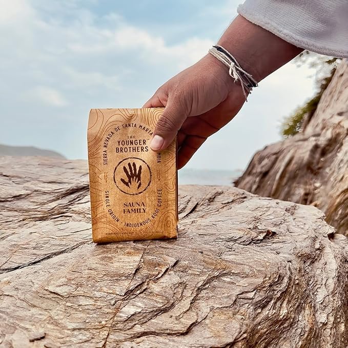 The Younger Brothers Trading Co. – Kogi Sauna Family Indigenous Wild-Grown Coffee Medium Roast Whole Bean 12 oz (Pack of 5)