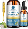 (2 Pack) Soursop Graviola Leaf Extract Liquid Drop Plus Pure Botanical Sea Moss for Cell Support &amp Regeneration Immunity and Gut Health Soursop Bitters Liquid丨Full TexturePineapple Flavor1 Fl