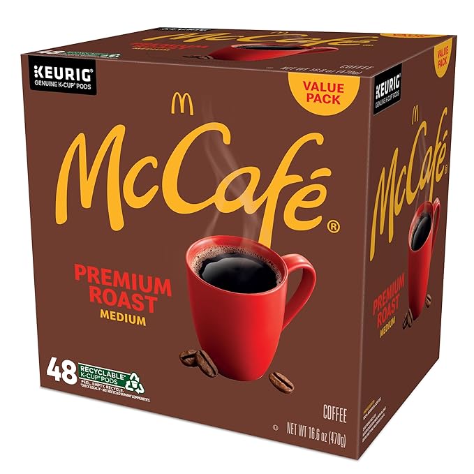 McCafé Premium Roast Keurig Single Serve K-Cup Pods Medium Roast Coffee Pods 48 Count