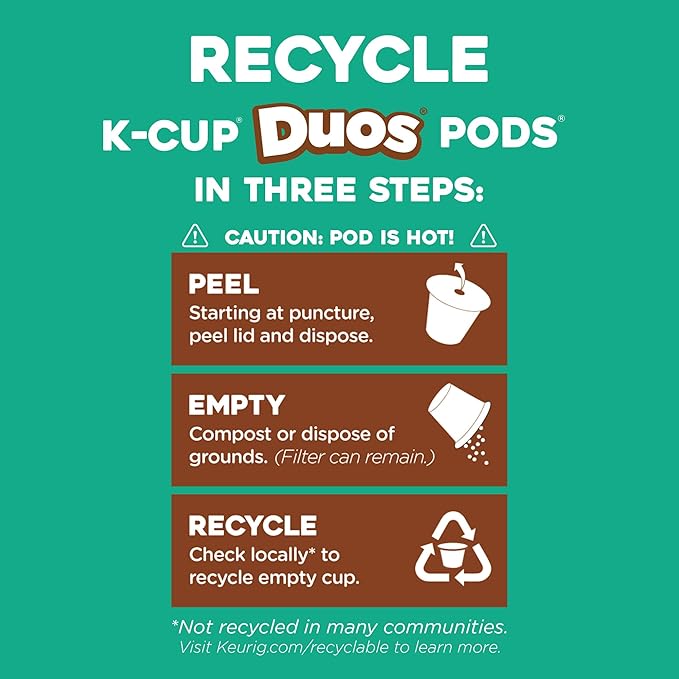 The Original Donut Shop Duos Coconut + Mocha Coffee Keurig Single Serve K-Cup Pods Medium Roast Coffee 60 Count (6 Packs of 10)
