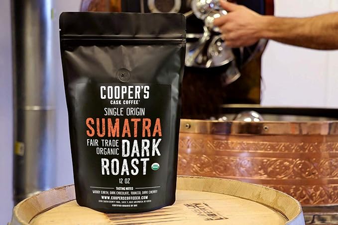 Decaffeinated Gourmet Coffee Sampler Gift Box Set - Whole Beans - 4-Pack - 4oz and Organic Dark Roast Sumatra - Whole Bean Coffee - 2lb