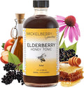 Mickelberry Gardens Elderberry Honey Tonic Sambucus Syrup Black Elderberry - Immune Support for Adults and Kids (8 Ounces)