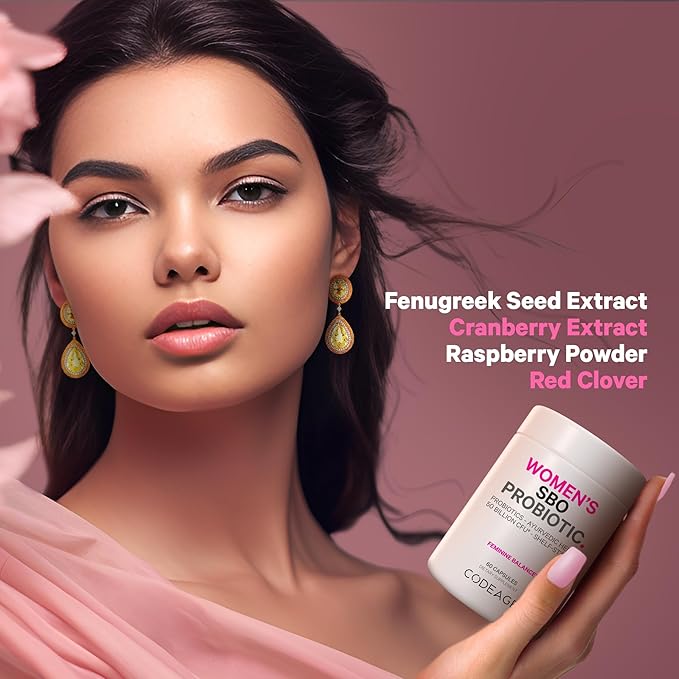 Codeage Multi Collagen Protein Capsules &amp Probiotics for Women Bundle | Multi Collagen Pills Collagen Types I II II V &amp X 90 Count | Prebiotics &amp Probiotics for Women - Soy &amp Dair